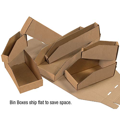 Box USA BBINBIN69K תיבות סל עליון פתוחות, 6 x 9 x 4 1/2 , קראפט