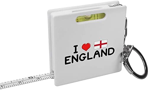 אזידה' אני אוהב את אנגליה ' מחזיק מפתחות סרט מדידה / כלי פלס