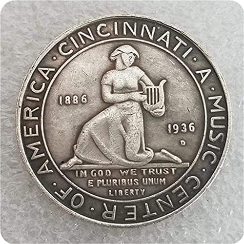 מלאכות עתיקות אמריקאיות חצי דולר ד ': אוסף מטבע מטבע זיכרון סינק כסף סינק