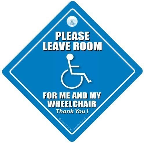 אנא השאר לי מקום בשבילי ולשלט רכב כסא הגלגלים שלי, שלט רכב נכה, שלט מכונית נכות, שלט מכונית כסאות גלגלים, שלט מכונית משתמש