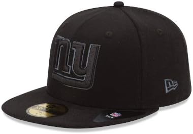 ניו יורק ג ' יינטס שחור ואפור בסיסי 5950 כובע מצויד
