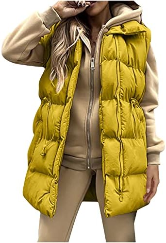 Sinzelimin Puffer Puffer vest אופנה כותנה ז'קט מעיל חותן עם רוכסן רוכסן רוכסן שרוולים ללא שרוולים מעיל כיס גילט מעיל מעיל