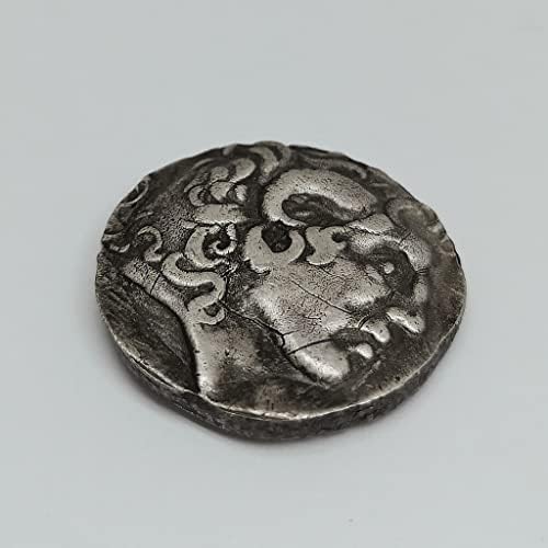 שני אלכסנדר אלכסנדר הגדול יווני קדום מטבע כסף קלאסי קלאסי מיתוס קלאסי הומרוס אפי מטבע מתנה