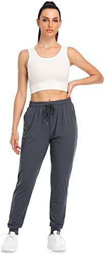 מכנסי טרנינג של זנקס נשים עם כיסים, שרציפים ריצות לנשים מכנסיים מזדמנים של טרקלין יוגה פעילים