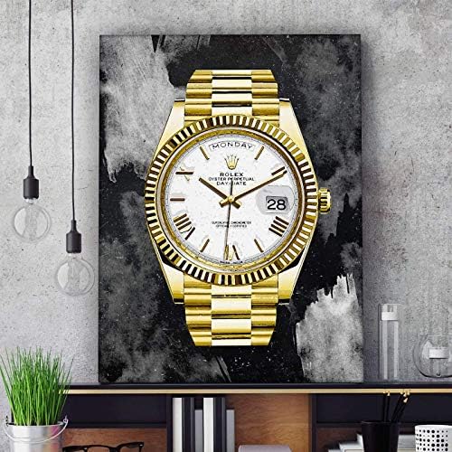 יוקרה זהב שעון בד הדפסת משרד קיר קישוט בית תפאורה מודרני אמנות הדפסי השראה מוטיבציה לעורר יזם ציטוט השראה מוטיבציה בית